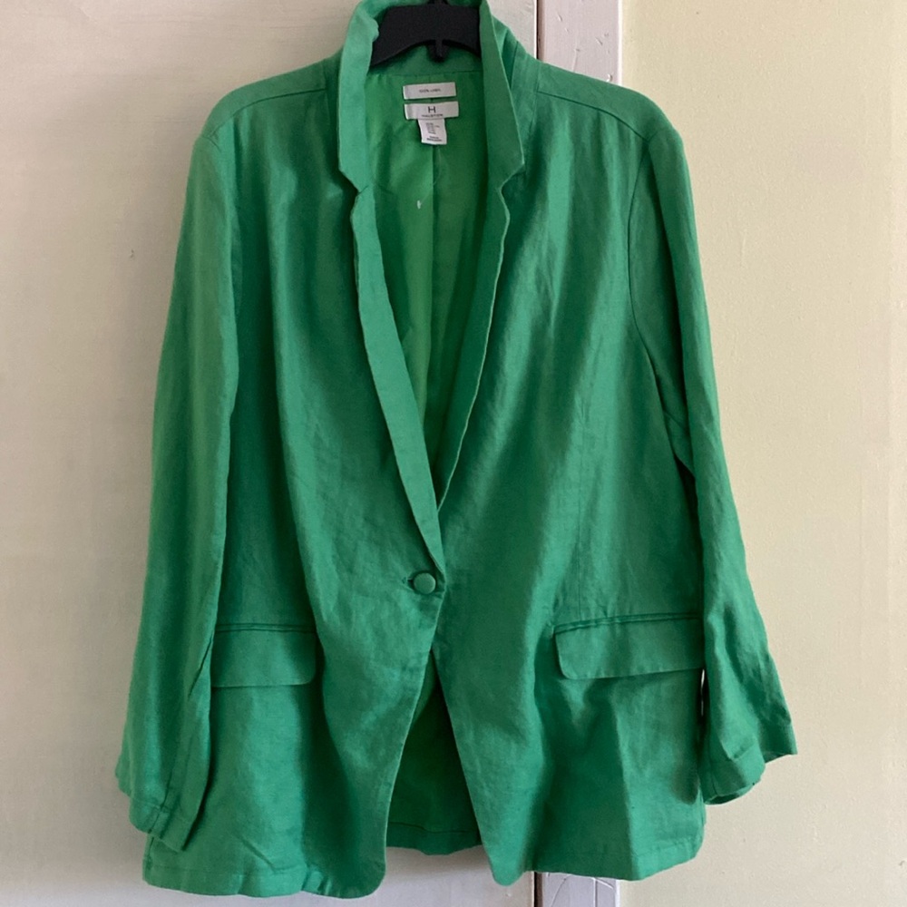 Halston 💯 Linen Lined Jacket NeverUsed